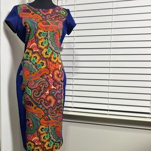 XOXO Colorful Paisley Midi Dress